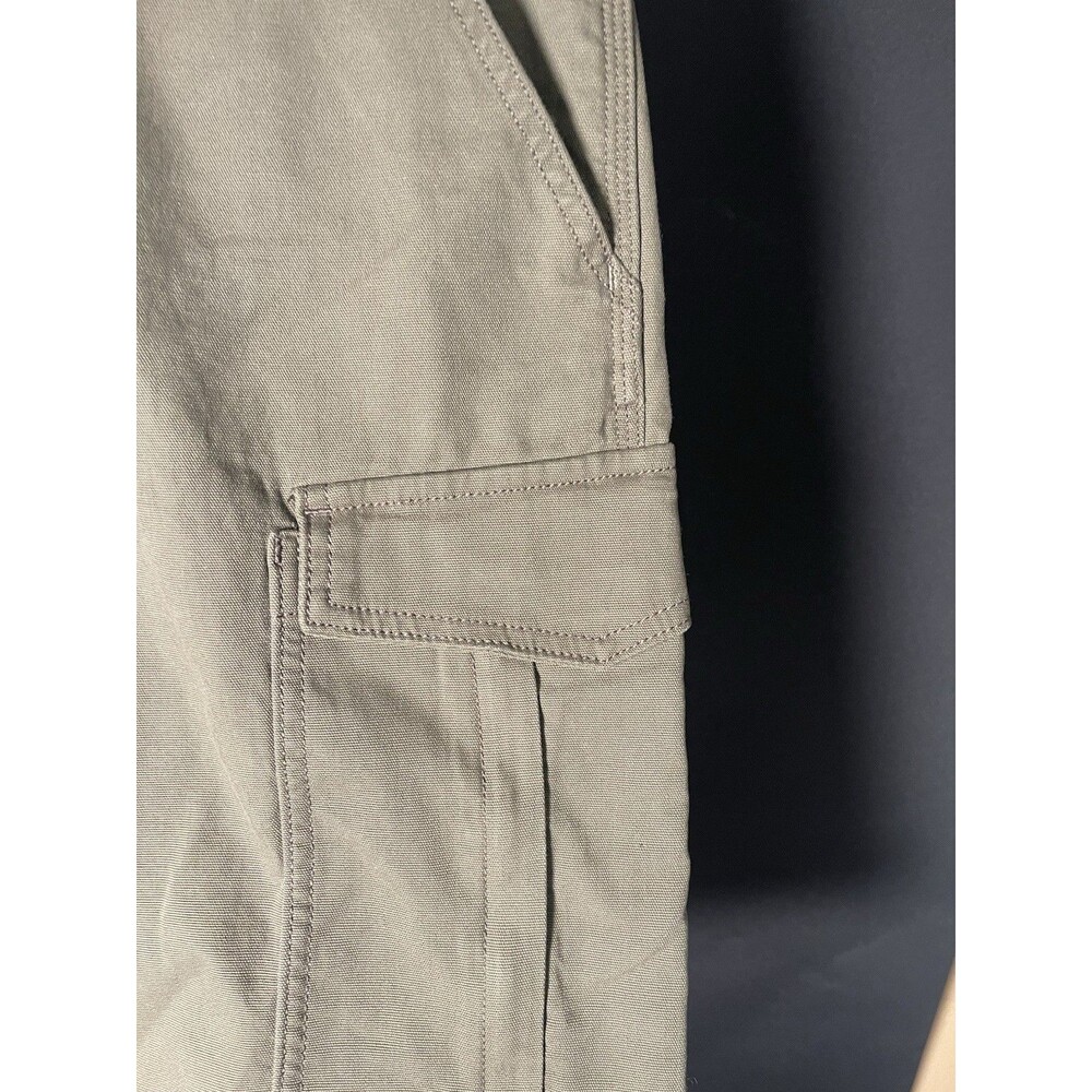Carhartt Relaxed Fit Cargo Shorts 34 Brown Cotton Canvas Work Utility 0495 - Picture 2 of 8